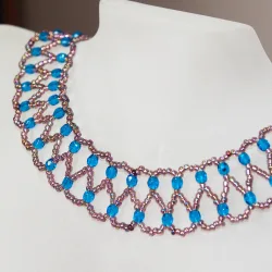 Necklace - Dentelle Tallulah - Necklace - Laiton argenté